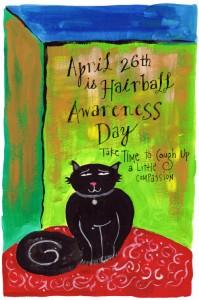 Hairball Awareness Day Poster